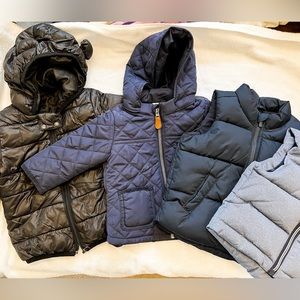 4 Toddler Winter Vest & Jackets